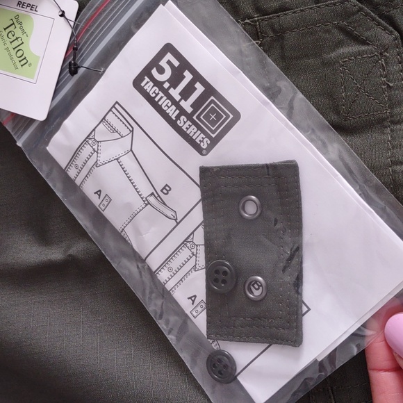 NWT 5.11 Tactical Large Tdu Green Teflon Short Sleeve Button Taclite Pro Shirt - Picture 7 of 15